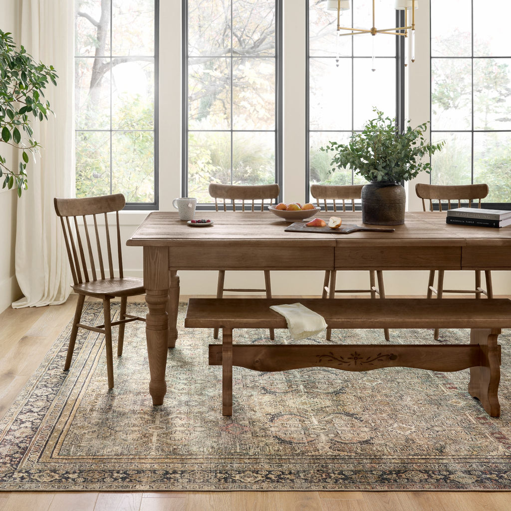 Layla Rug, Olive Charcoal