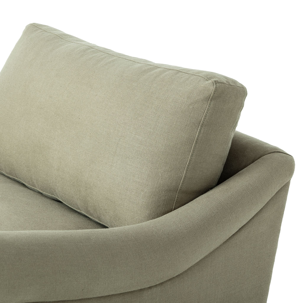 Belgian Linen™ Chair-and-a-Half, Brussels Khaki