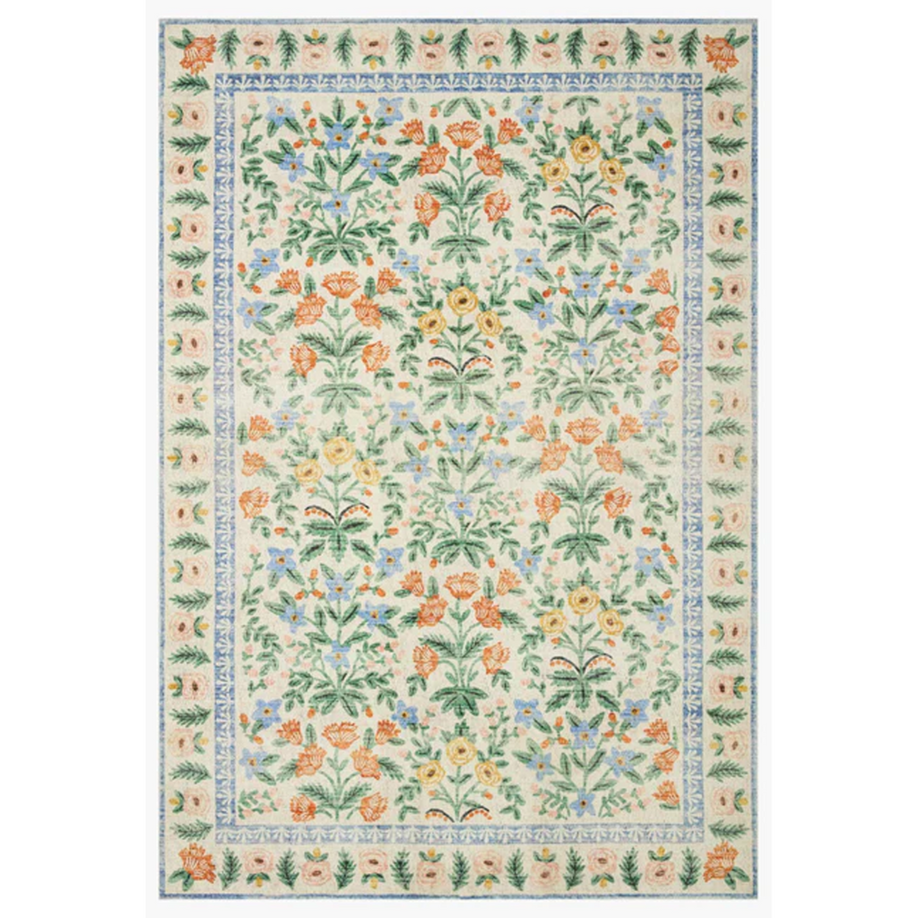 Rifle Paper Rug, Eden Mughal Garden Cream