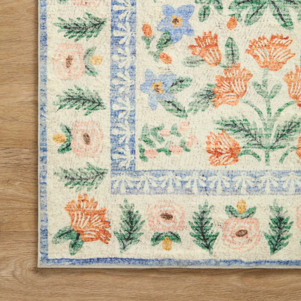 Rifle Paper Rug, Eden Mughal Garden Cream