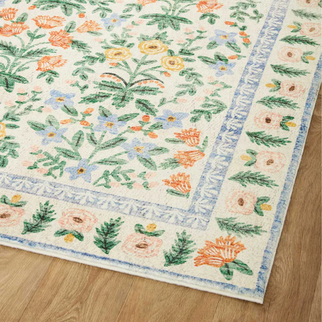 Rifle Paper Rug, Eden Mughal Garden Cream