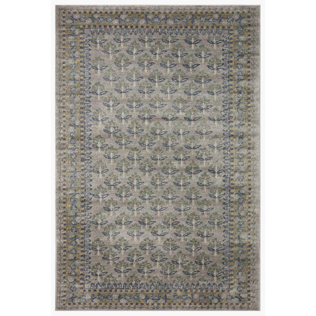 Rifle Paper Rug, Fiore Forte Grey
