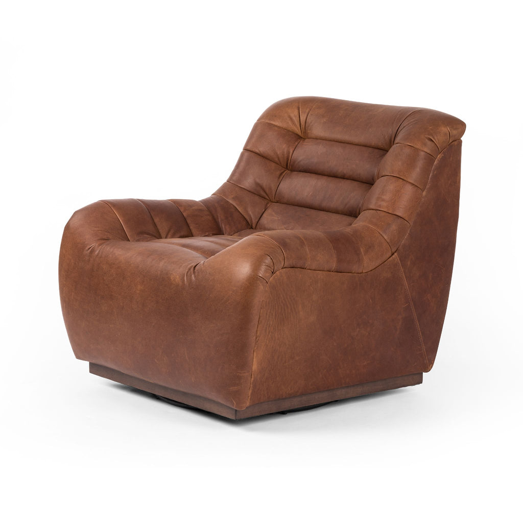 Felix Leather Swivel Chair