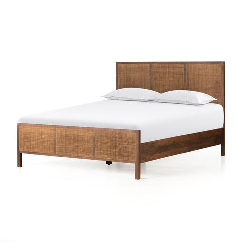 Brown Mango Caned Bed