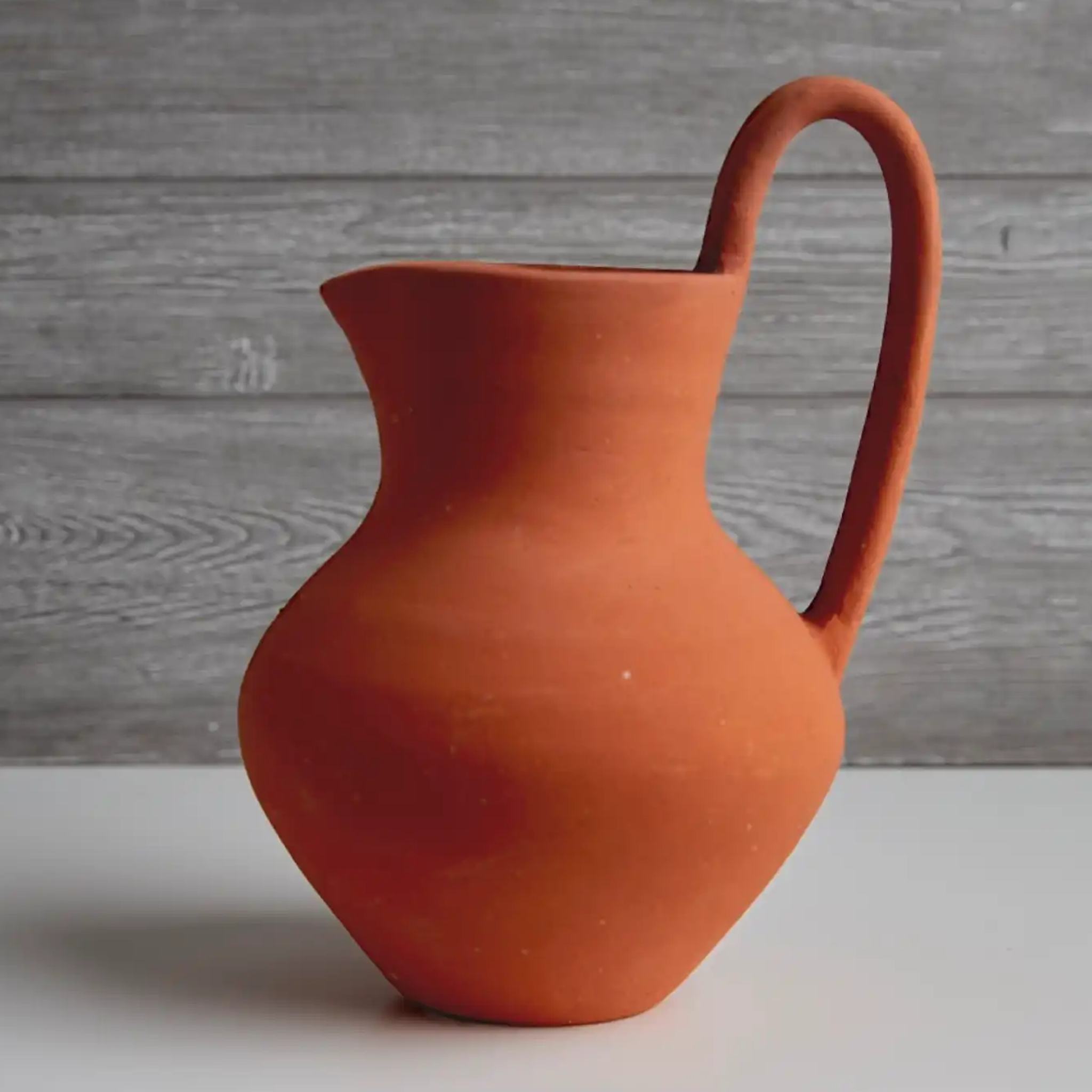 Mexican Red Clay Pottery Vase Terracotta Water Jug Crock Rope Wrap Large 14