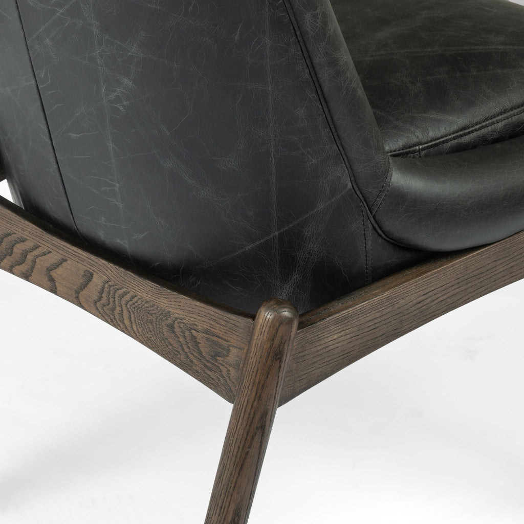 Magnolia Dining Chair, Leather Durango Smoke