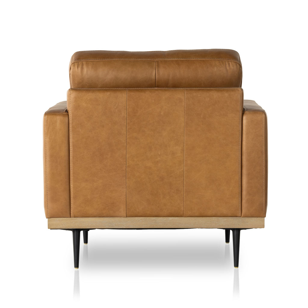 Button Perfection Chair, Butterscotch Leather