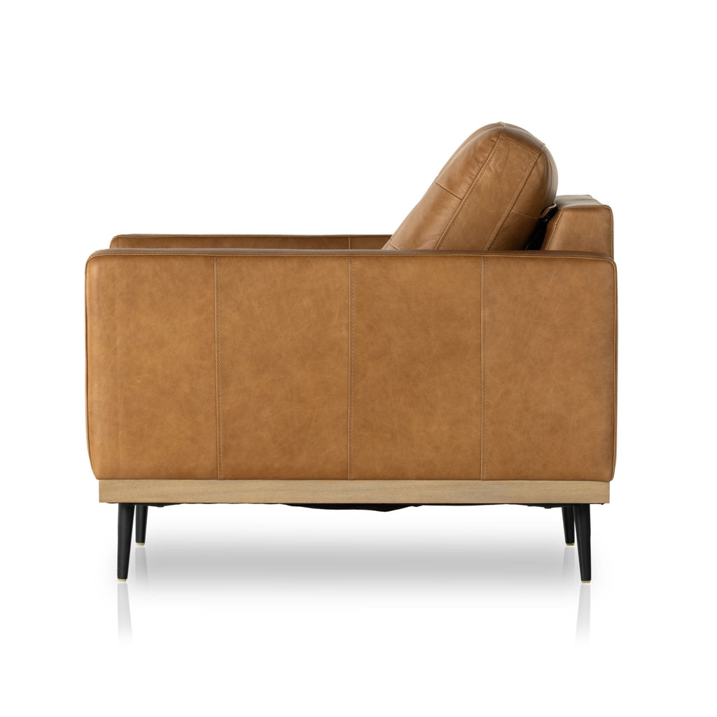 Button Perfection Chair, Butterscotch Leather