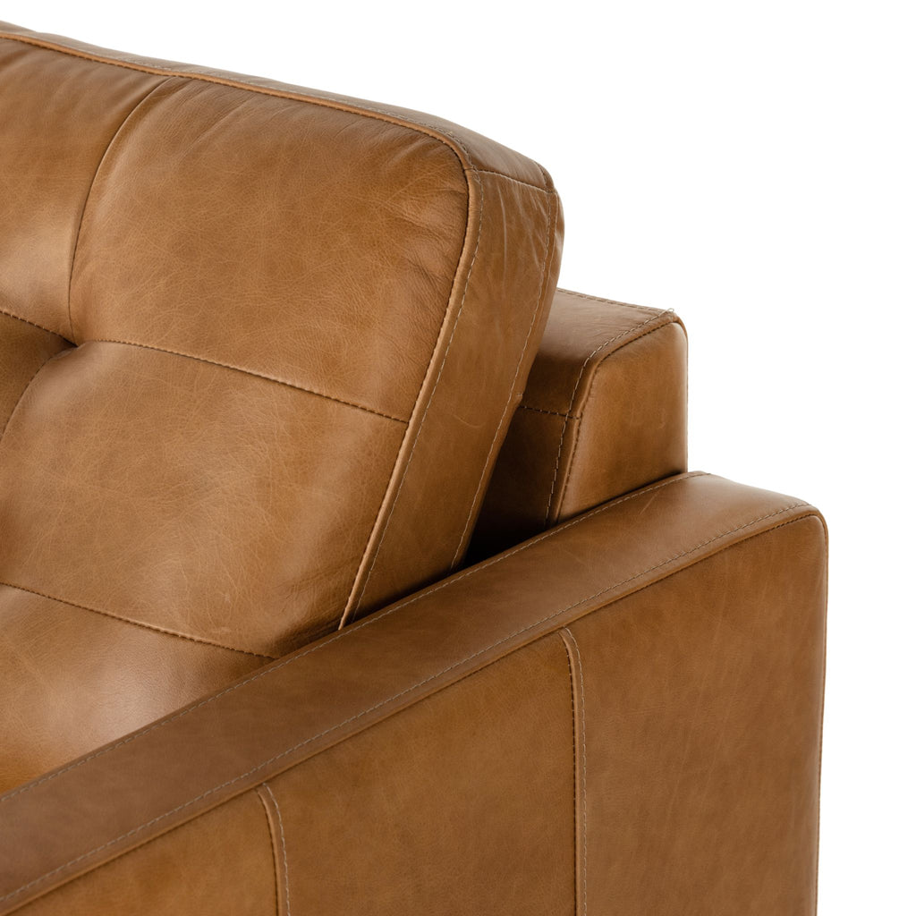 Button Perfection Chair, Butterscotch Leather