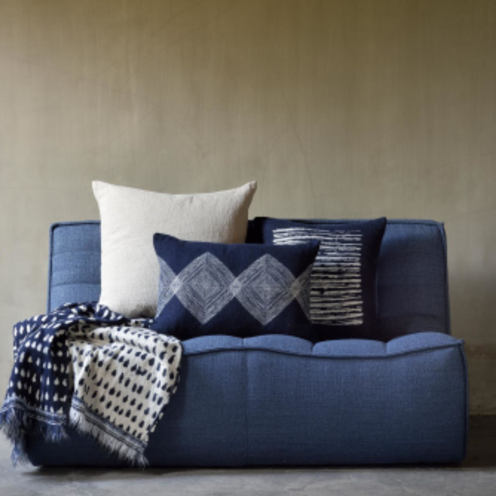 Navy Dots Throw