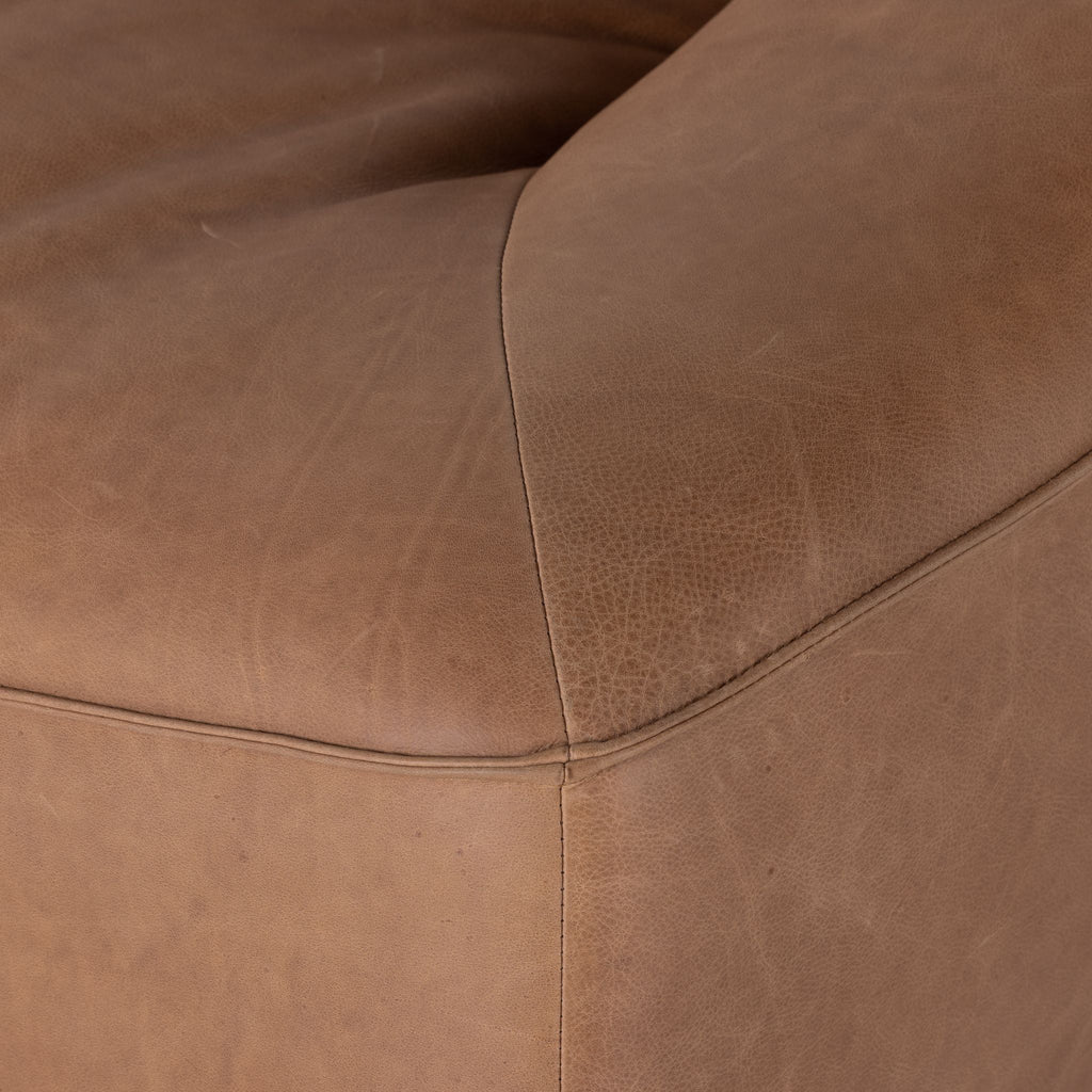 Nutmeg Leather Sofa