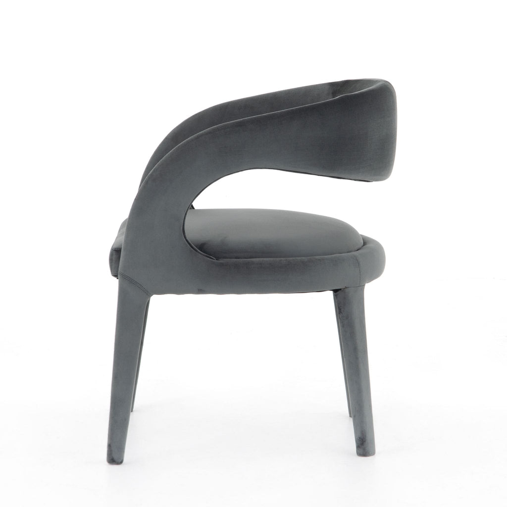 Owens Charcoal Velvet Dining Chair