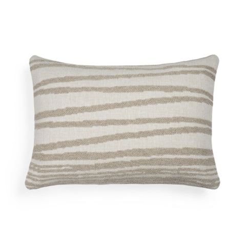 Outdoor Cushion, White Stripes