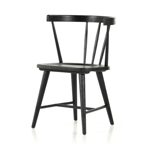 Windsor Dining Chair, Black Oak