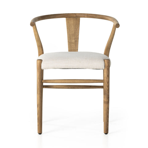 Wishbone Dining Chair, Performance Flax Linen