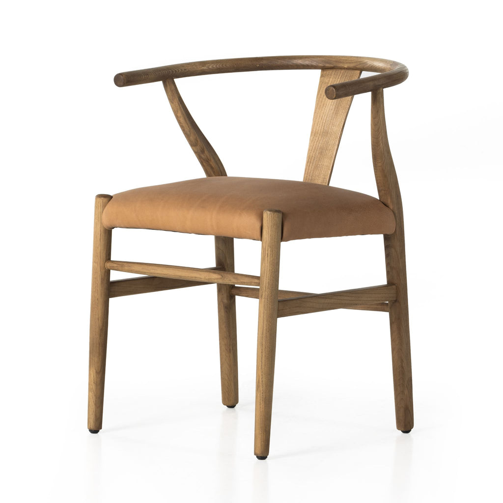 Wishbone Leather Dining Chair