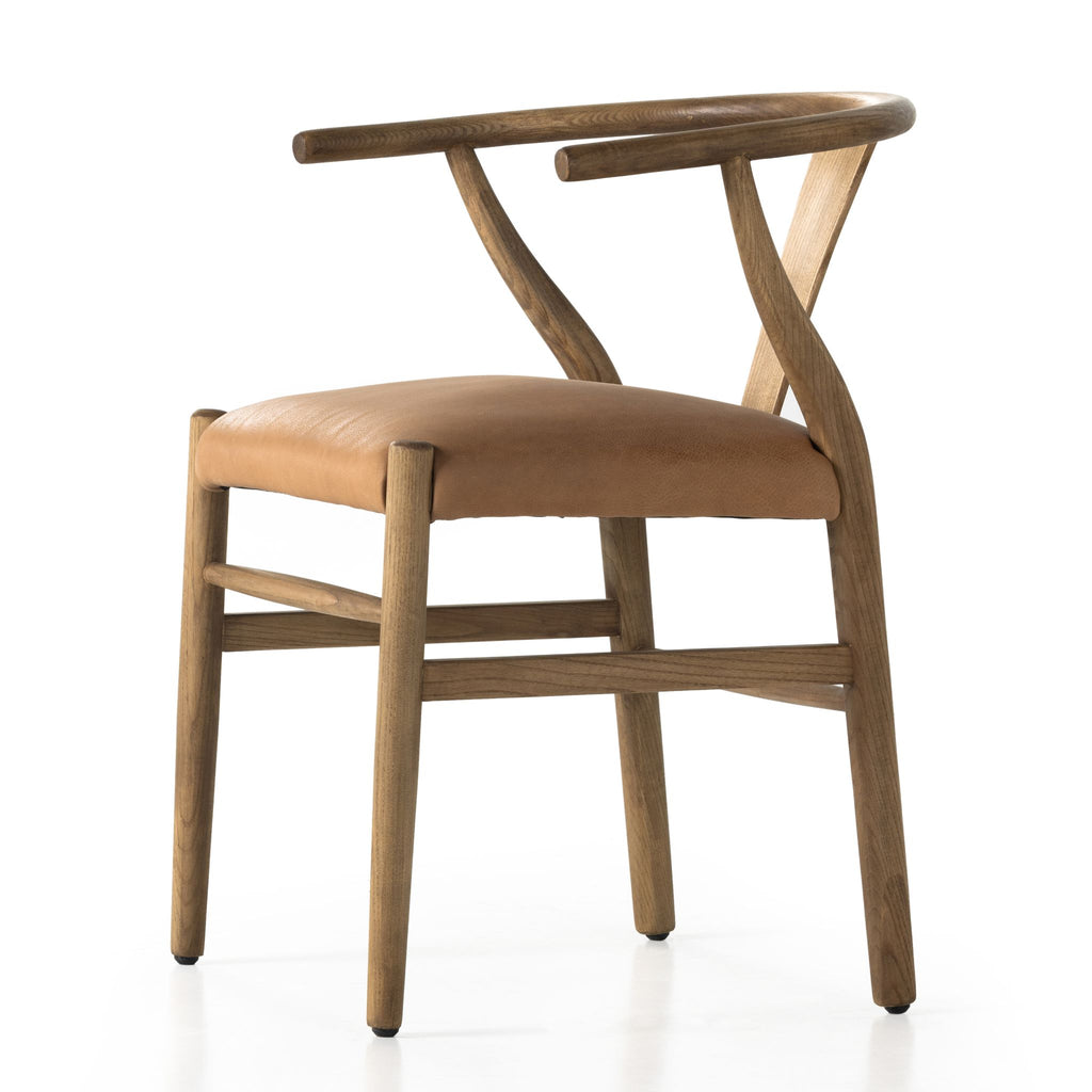 Wishbone Leather Dining Chair