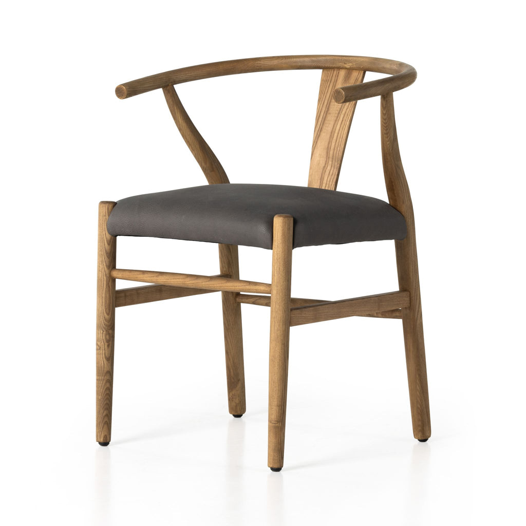 Wishbone Leather Dining Chair