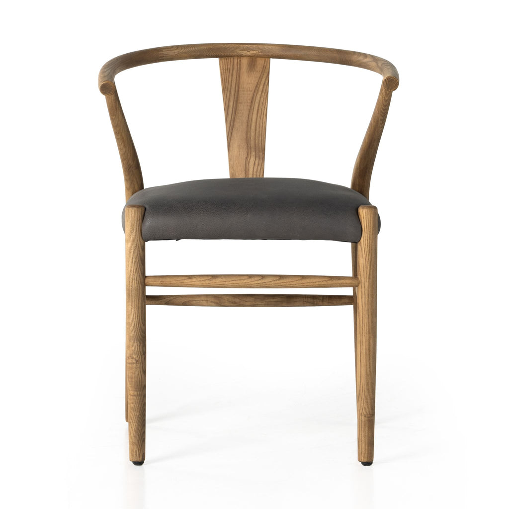 Wishbone Leather Dining Chair