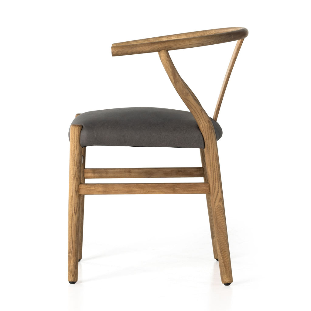 Wishbone Leather Dining Chair
