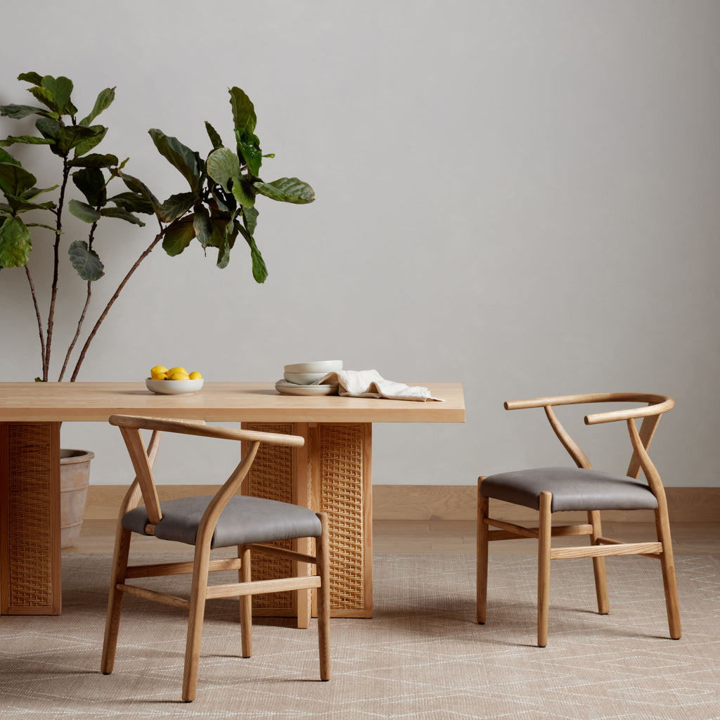 Wishbone Leather Dining Chair
