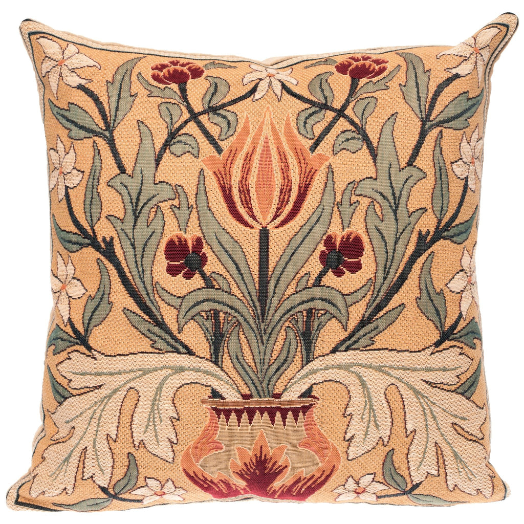 Tulip Decorative Pillow | William Morris Decor| Throw Pillow