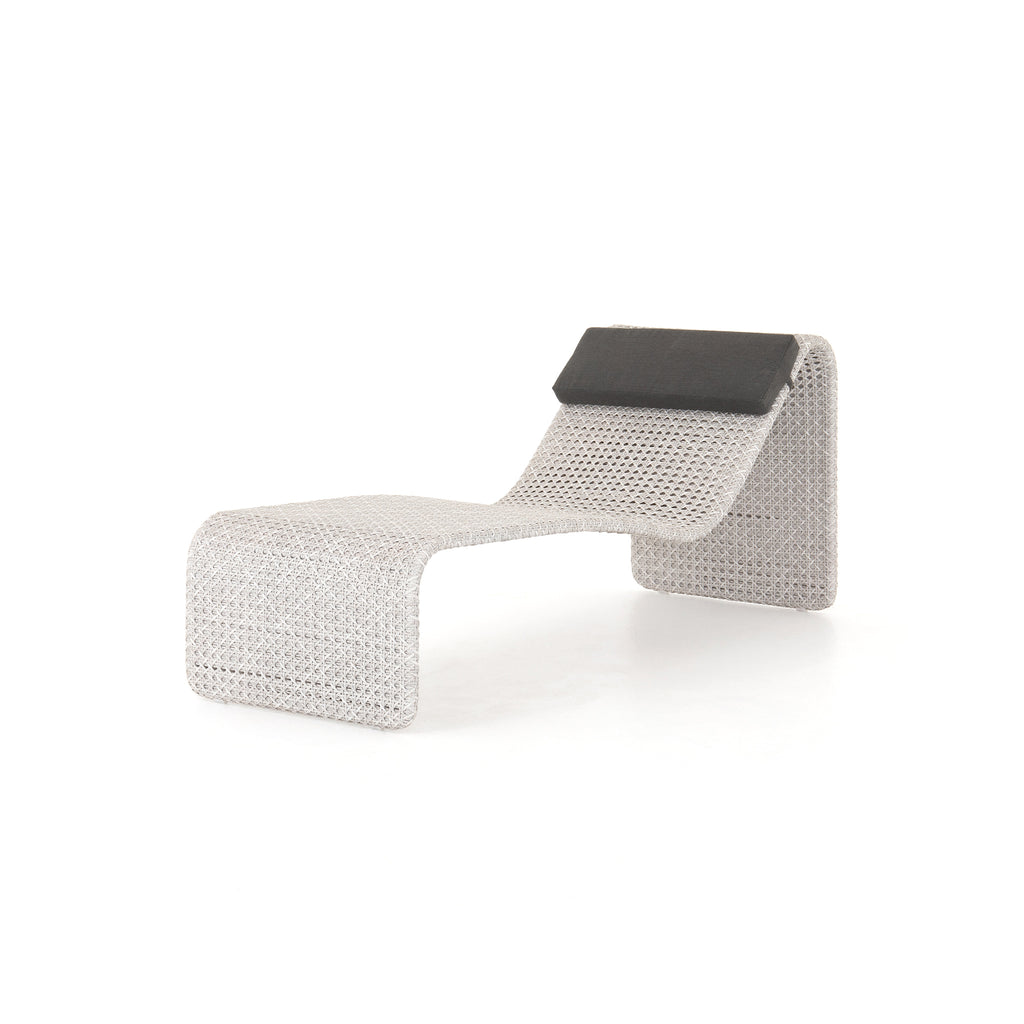 Weave Outdoor Woven Chaise- Brushed Grey