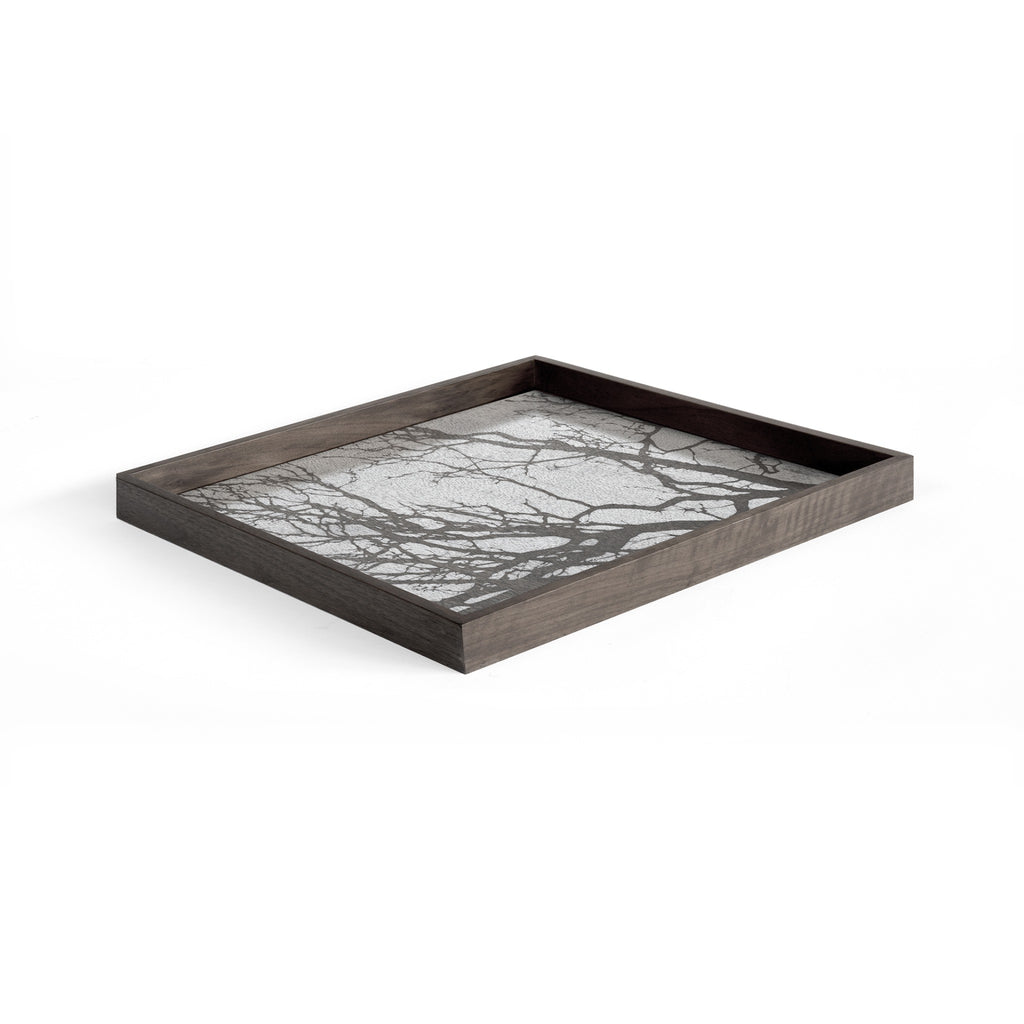 White Tree Square Tray