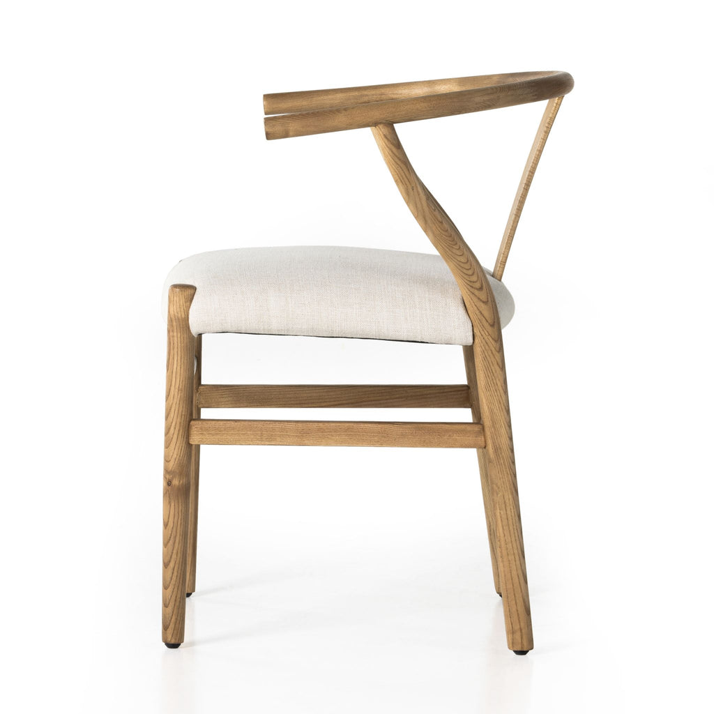 Wishbone Dining Chair, Performance Flax Linen - Sage InteriorsFHDining Chair