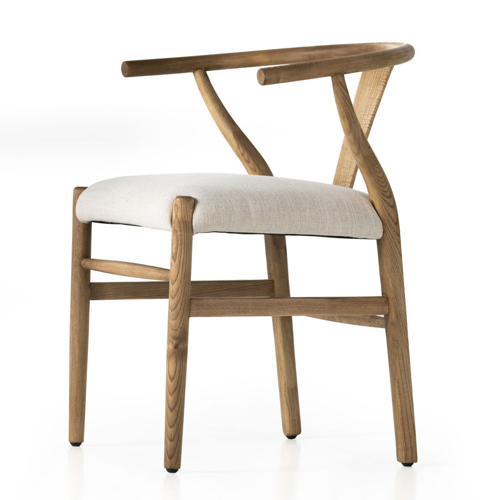 Wishbone Dining Chair, Performance Flax Linen - Sage InteriorsFHDining Chair